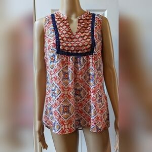 Pre-owned stylish sleeveless shirt size small, T3W